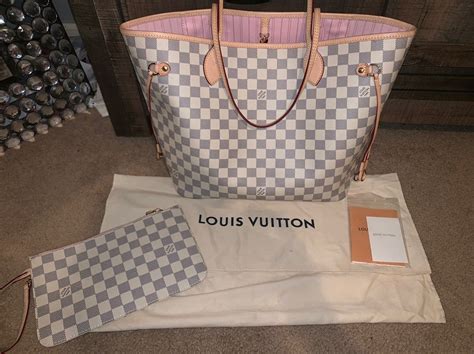 louis vuitton never full white